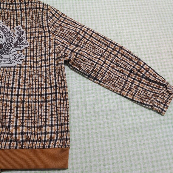 Louis Vuitton Embroidered Check Brown Jacket - Picture 12 of 12
